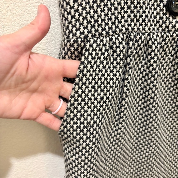Yumi Kim Tweed Mini Dress M Vintage 90s Y2K Academia Goth Retro Grunge Pockets - Picture 9 of 9